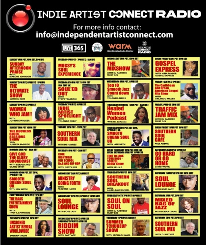 Image: INDEPENDENT ARTIST CONNECT RADIO SCHEDULE 